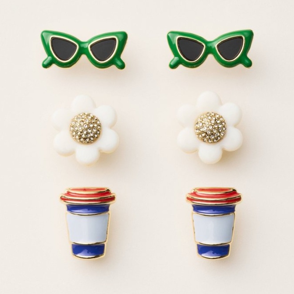 Kate Spade X Target Mixed Stud Earrings 3 Pack